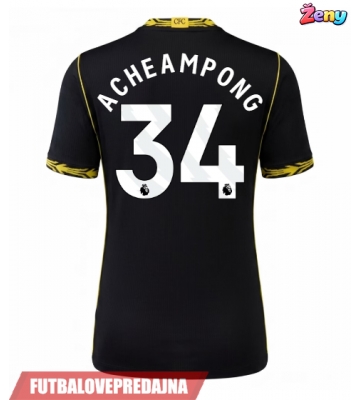 Lacne Ženy Futbalové dres Chelsea Josh Acheampong #34 2026-27 Krátky Rukáv - Preč